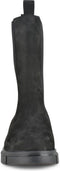 PS Poelman Lynn - Dames Chelsea Enkellaarzen - Nubuck leer met elastiek - Zwart - Maat 41