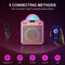 N-GEAR Block Party 602 XL - Karaoke set - 2 Microfoons - Bluetooth speaker met verlichting - Space Pink (2 stuks)