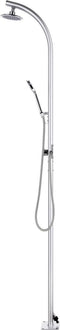 vidaXL Buitendouche met grijze basis 220 cm aluminium