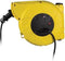 Perel Kabelhaspel, gebruik binnenshuis, voor wand- en plafondmontage, penaarde, automatisch oprolsysteem, 180° draaibare muurbeugel, thermische beveiliging, kabellengte 13 + 2 m, 3G1.5, geel