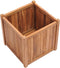 vidaXL - Plantenbak - verhoogd - 50x50x50 - cm - massief - teakhout