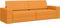 vidaXL - Ligbed - en - Sofa - 2-in-1 - Donkergeel - 245x150x60,5 - cm - Stof