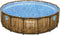 Bestway - Power Steel Swim Vista - Opzetzwembad inclusief filterpomp en accessoires - 488x122 cm - Houtprint - Rond