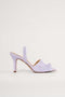NA-KD Ruffled Sandalen - Slingback met ruche - Lilac - Maat 38