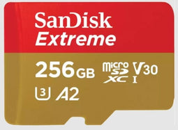 Sandisk Extreme microSDXC UHS-I (2024) - 256GB - Klasse 10 - 170 MB/s leessnelheid