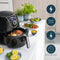 Princess 182055 - Digitale Family Airfryer XXL - 5,2L 1700W 8 programma's - Zwart