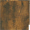 vidaXL - Nachtkastje - 40x39x40 - cm - gerookt - eikenkleurig