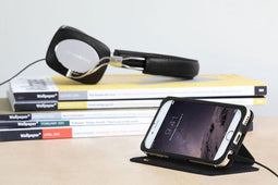 Just Mobile Quattro - leren folio hoesje - optimale bescherming - zwart