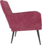 VDXL Fauteuil 62x79x79 cm fluweel wijnrood