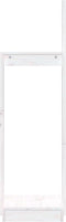 vidaXL - Houtblokhouder - 33,5x30x110 - cm - massief - grenenhout - wit
