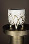 PTMD Quin Cream Ceramic Pot Gold Branches Base Low L