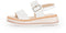 Gabor Dames Sandalen - Platte sandalen - Modische sandaal op meegekleurde zool - Wit
