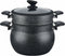 Cheffinger CF-COUS12 - Couscouspot - 12 liter marmercoating - Zwart