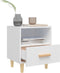 vidaXL - Nachtkastjes - 2 - st - 40x35x47 - cm - wit