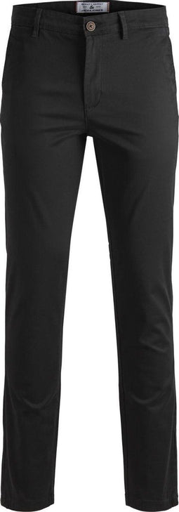 JACK&JONES JPSTMARCO JJBOWIE SA - Chinobroek - Slim fit met stretch - Zwart - Maat W33 X L30