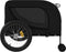 vidaXL - Hondenfietstrailer - oxford - stof - en - ijzer - zwart