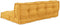 vidaXL - Palletsofa - Kussen - met - Rugleuning - Geel - Stof
