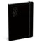 Lannoo Graphics - Diary Office Planner 2024 - Agenda 2024 - QC COLOUR - All Black - 7d/2p - 4Talig - A5
