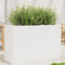 vidaXL - Plantenbak - 110x40x68,5 - cm - massief - grenenhout - wit