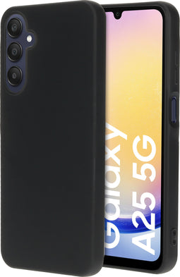 Mobiparts Samsung Galaxy A25 - Silicone Cover - Soft-touch - Zwart