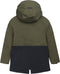 Tumble 'N Dry Derby - Winterjas Jongens - Wind- en waterproof - Legergroen-donkerblauw