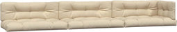 vidaXL - Palletkussens - 7 - st - stof - beige