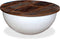vidaXL - Salontafel - komvormig - massief - gerecycled - hout - wit