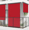 vidaXL - Balkonscherm - 145x250 - cm - rood