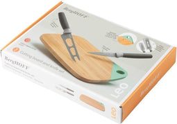 BergHOFF LEO - Snijplank en messenset - Bamboe met kaasmes en schilmes - Groen
