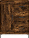 vidaXL - Dressoir - 69,5x34x90 - cm - bewerkt - hout - gerookt - eikenkleurig