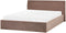 ORBEY - Bed met opbergruimte - Bruin - 180 x 200 cm - Bouclé