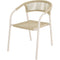 Nagano - Stapelstoel - Aluminium frame - Beige