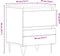 vidaXL - Nachtkastje - Zwart - Eiken - 40x35x50 - cm - Gefabriceerd - Hout