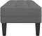 vidaXL - Donkergrijze - Bank - 113x57x39 - cm - Stof