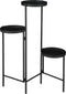 Mica Decorations Accessori Plantenstandaard - 53x22x70 cm - Ijzer - Zwart