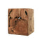 Kubus bijzettafel - 25x25 cm - teak - natural wax
