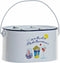 Kubus DKD Home Decor Mediterrane Wit Metaal (24.5 x 17 x 13 cm)