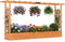 Coast Houten Verhoogde Plantenbak met Pergola - Oranje - 220 x 35 x 114 cm