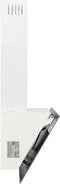 vidaXL Wandafzuigkap 60 cm staal en gehard glas wit