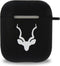 Kudu AirPods beschermhoes - AirPods 2 Case - Zwart - Krasvrij - Soft TPU - Inclusief schoonmaak set & sleutelring