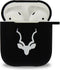 Kudu AirPods beschermhoes - AirPods 2 Case - Zwart - Krasvrij - Soft TPU - Inclusief schoonmaak set & sleutelring