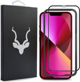 Kudu Glazen Screenprotector - iPhone 13 Mini - Inclusief installatietool - Eenvoudig zelf te bevestigen