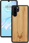 Kudu Huawei P30 Pro hoesje case - Houten backcover - Handgemaakt en afgewerkt met duurzaam TPU - Bamboe - Zwart