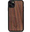 Kudu iPhone 11 Pro hoesje case - Houten backcover - Handgemaakt en afgewerkt met duurzaam TPU - Walnoot - Zwart