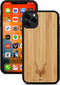 Kudu iPhone 11 Pro Max hoesje case - Houten backcover - Handgemaakt en afgewerkt met duurzaam TPU - Bamboe - Zwart