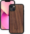 Kudu iPhone 13 hoesje case - Houten backcover - Geschikt voor opladen met magnetische ring - Handgemaakt en afgewerkt met duurzaam TPU - Walnoot - Zwart