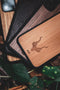 Kudu iPhone 7/8 hoesje case - Houten backcover - Handgemaakt en afgewerkt met duurzaam TPU - Bamboe - Zwart