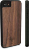 Kudu iPhone 7/8 hoesje case - Houten backcover - Handgemaakt en afgewerkt met duurzaam TPU - Walnoot - Zwart