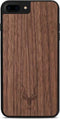 Kudu iPhone 7/8 Plus hoesje case - Houten backcover - Handgemaakt en afgewerkt met duurzaam TPU - Walnoot - Zwart