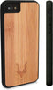 Kudu iPhone 7/8 Plus hoesje case - Houten backcover - Handgemaakt en afgewerkt met duurzaam TPU - Bamboe - Zwart